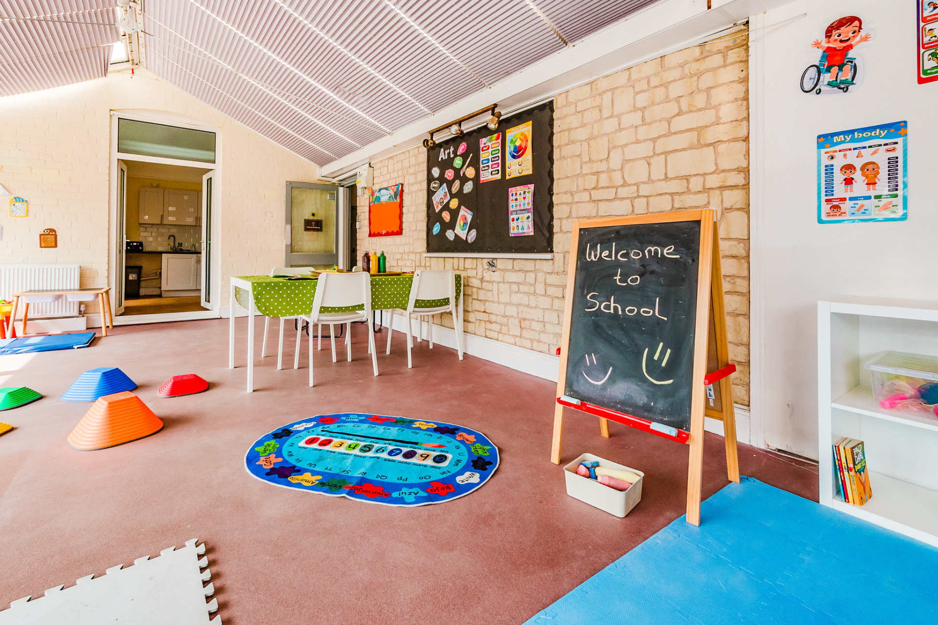 A bright, welcoming classroom at Inspire School