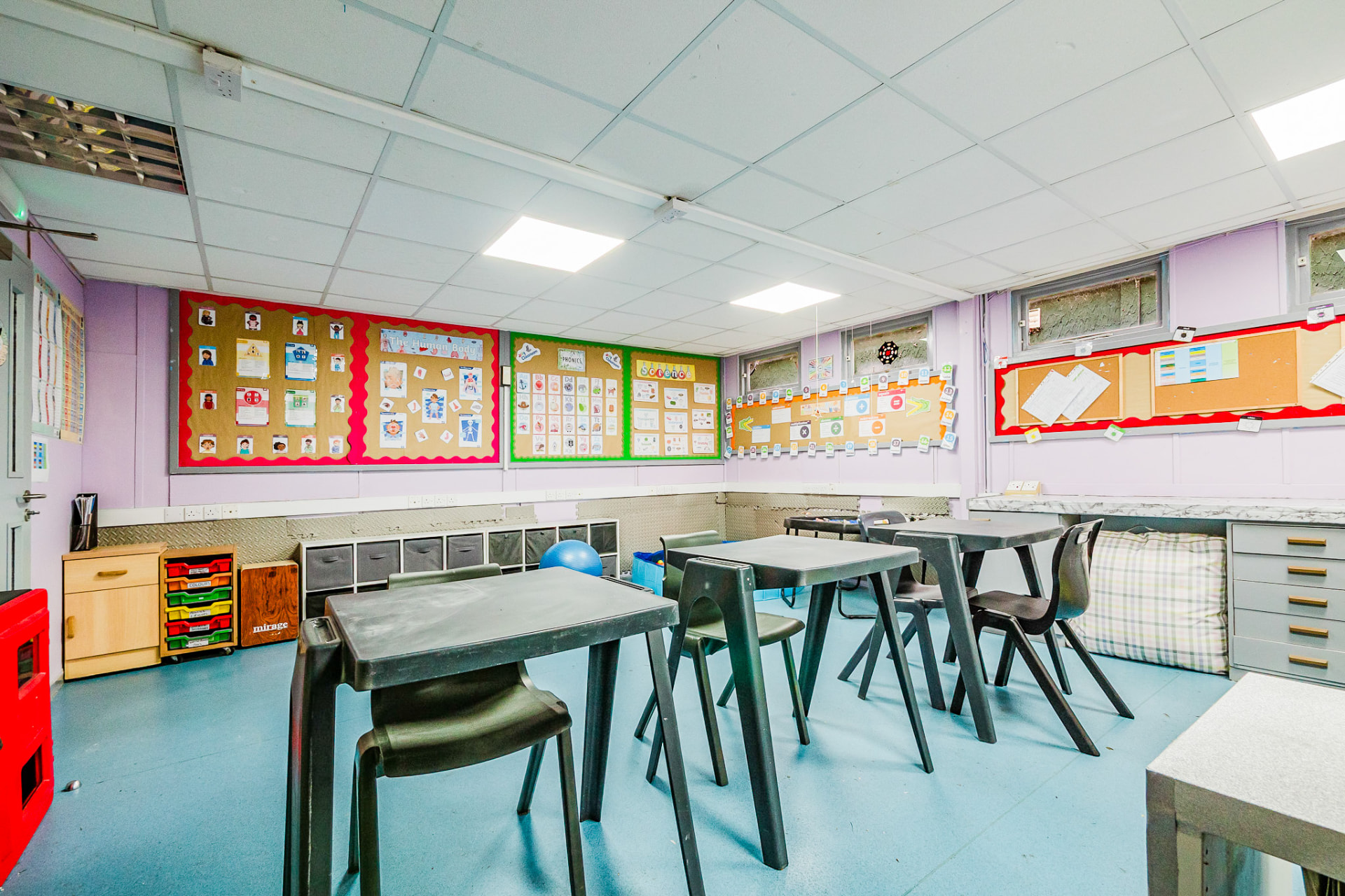 A bright classroom at Aspiration House School