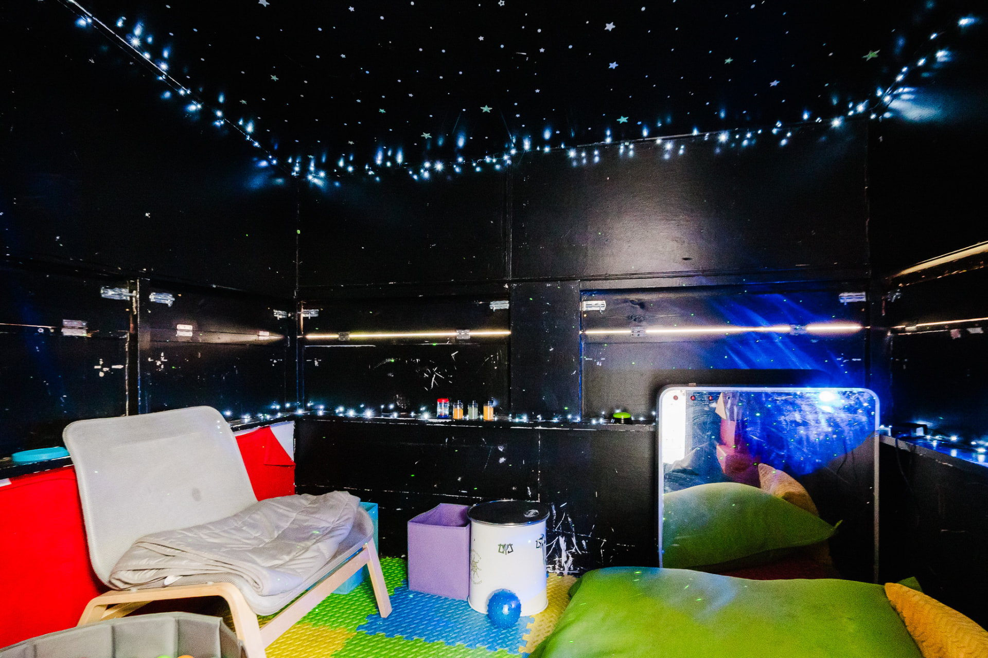 A sensory learning space at Aspiration House School